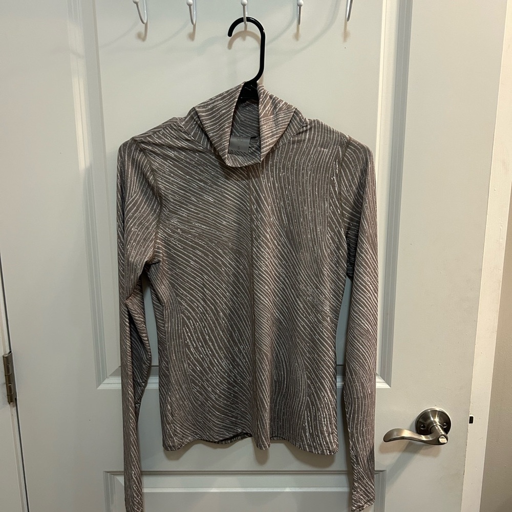 Women’s Calia Patterned Long Sleeve Turtleneck Top Size S